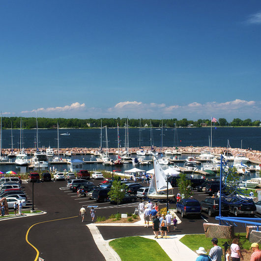 Blue sky over Egg Harbor