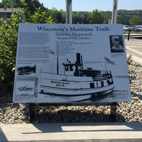 Boat dock informational Martime Trails